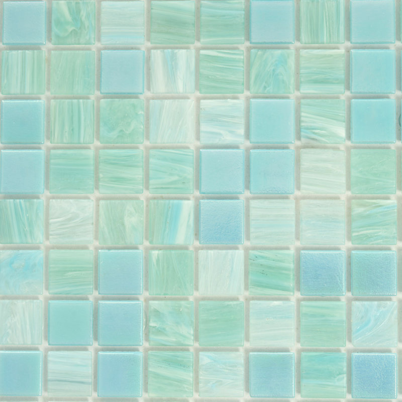 Mingles 0.8" x 0.8" Glass Grid Mosaic Wall & Floor Tile