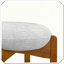 Ensemble de 4 tabourets de bar rembourrés en bois d'intérieur finition noyer pratique, durable, compact et fonctionnel-121321835
