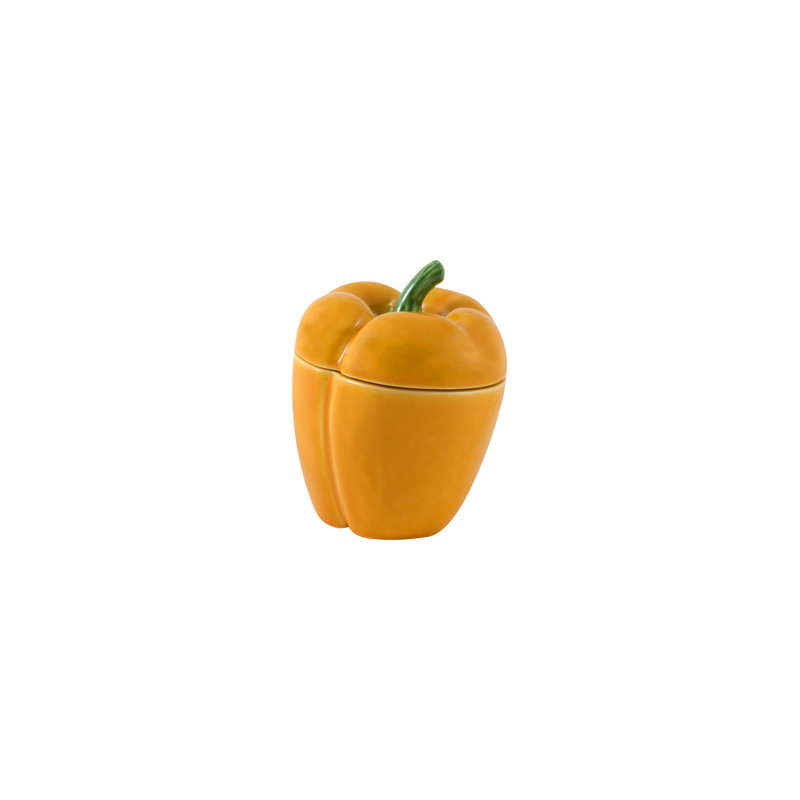 Petite boîte à poivre, Jaune,  5.31" H x 4.5" W x 4.5" D