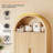 71" Arched Kitchen Pantry Cabinet, Tall Arched Fluted Storage Cabinet Pantry With Doors And Adjustable Shelves-403608677