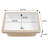 18" x 12" Undermount Bathroom Sink Rectangle White Ceramic Bathroom Sink White Sink with Overflow