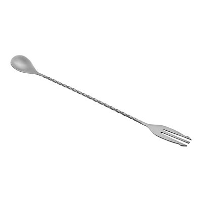 Cuillère à bar Trident en acier inoxydable plaqué or 12 po Bar Lux