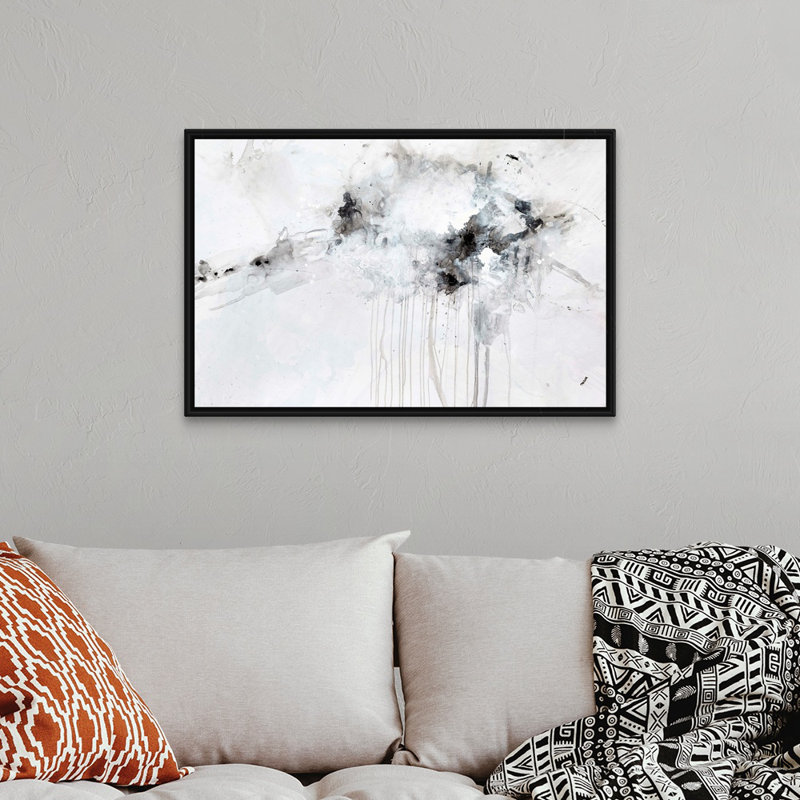 Reproduction d’art sur toile presque silencieuse par Kari Taylor, Cadre flottant noir, H 26 po x l 38 po x P 1,75 po