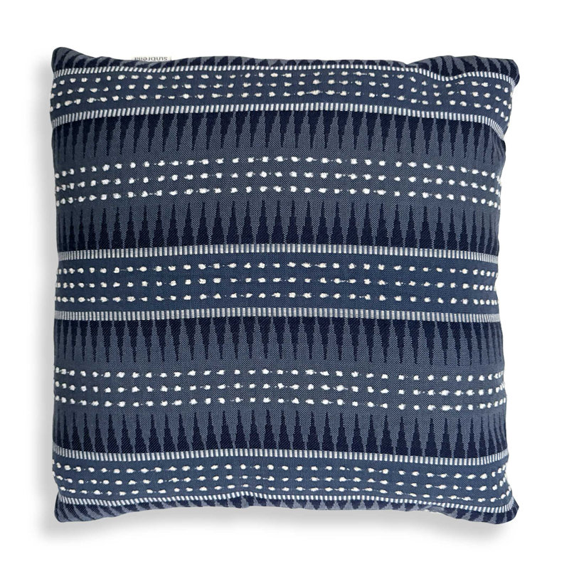 Uttermost Backgammon Slate Outdoor Pillow, Blue