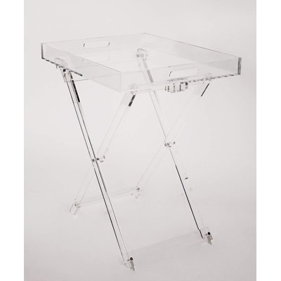Table de plateau pliante acrylique