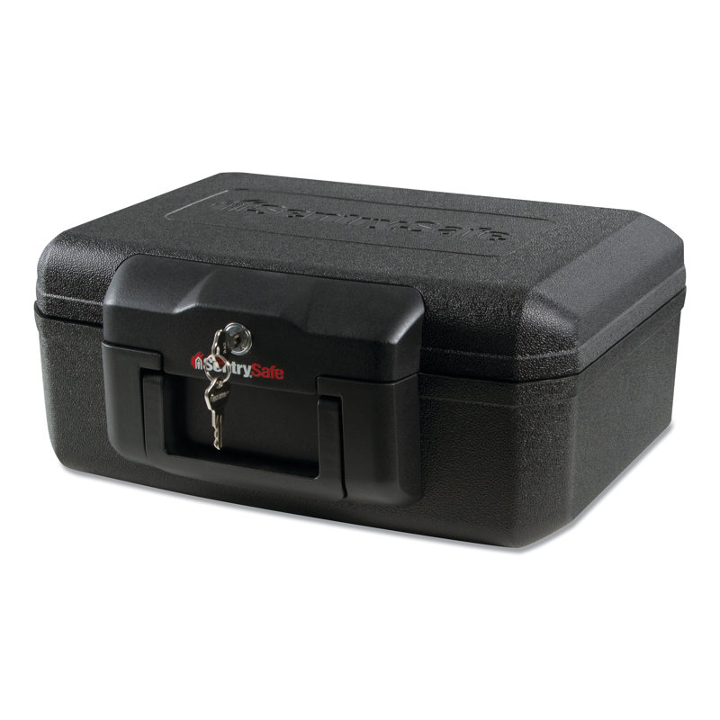 SentrySafe 0.18 Cu. Ft. Fireproof Chest Safe Box with Key Lock