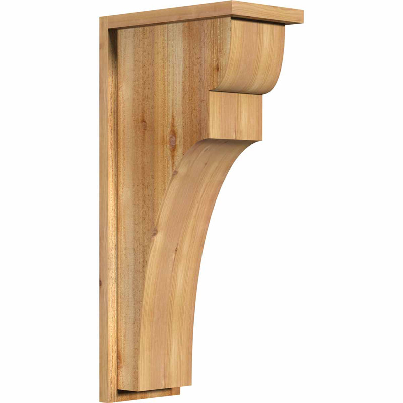 Yorkshire Yorktown avec plaque arrière, H 30 po x l 8 po x P 14 po, Cèdre rouge, Sciage brut