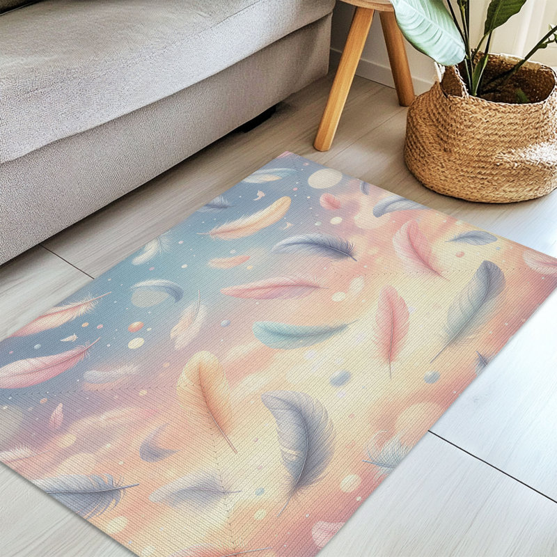 Tapis tressé Airy Feathers, Rectangulaire 3 pi x 5 pi