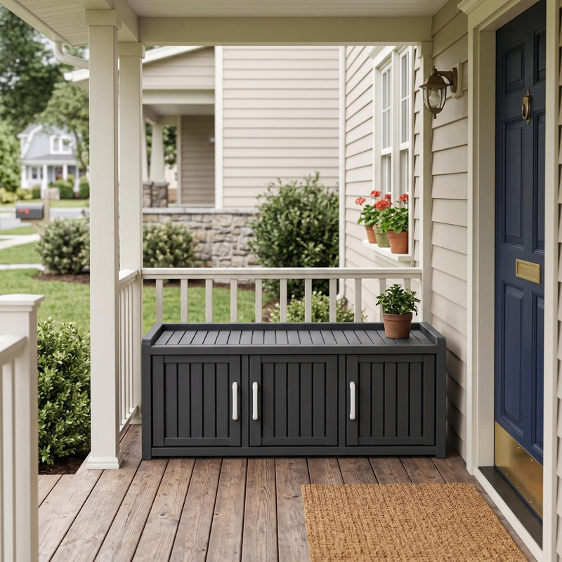 Patio 3-Door Shoe Storage Cabinet