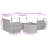 Vidaxl Garden Sofa Set Beige, Cream White