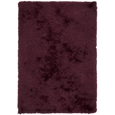Celecot Hand Loomed Modern Area Rug in Plum