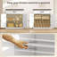 Buffet buffet 32 po avec plateau épais blanc Buffet Cabinet-990540121