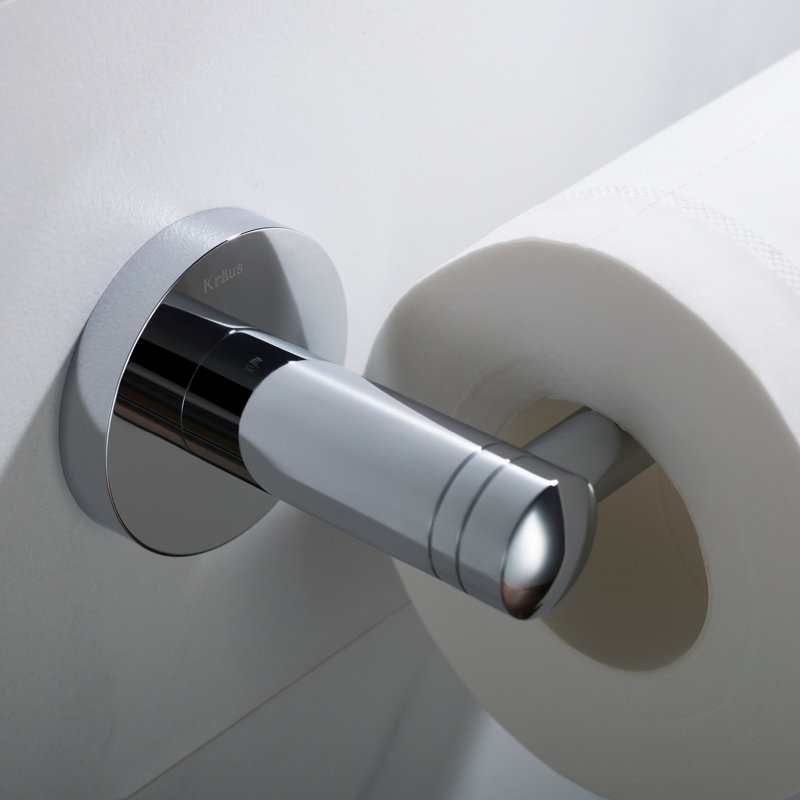 Elie Wall Mount Toilet Paper Holder, Chrome