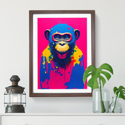 Paint Drip Monkey No.1 - Wall Art