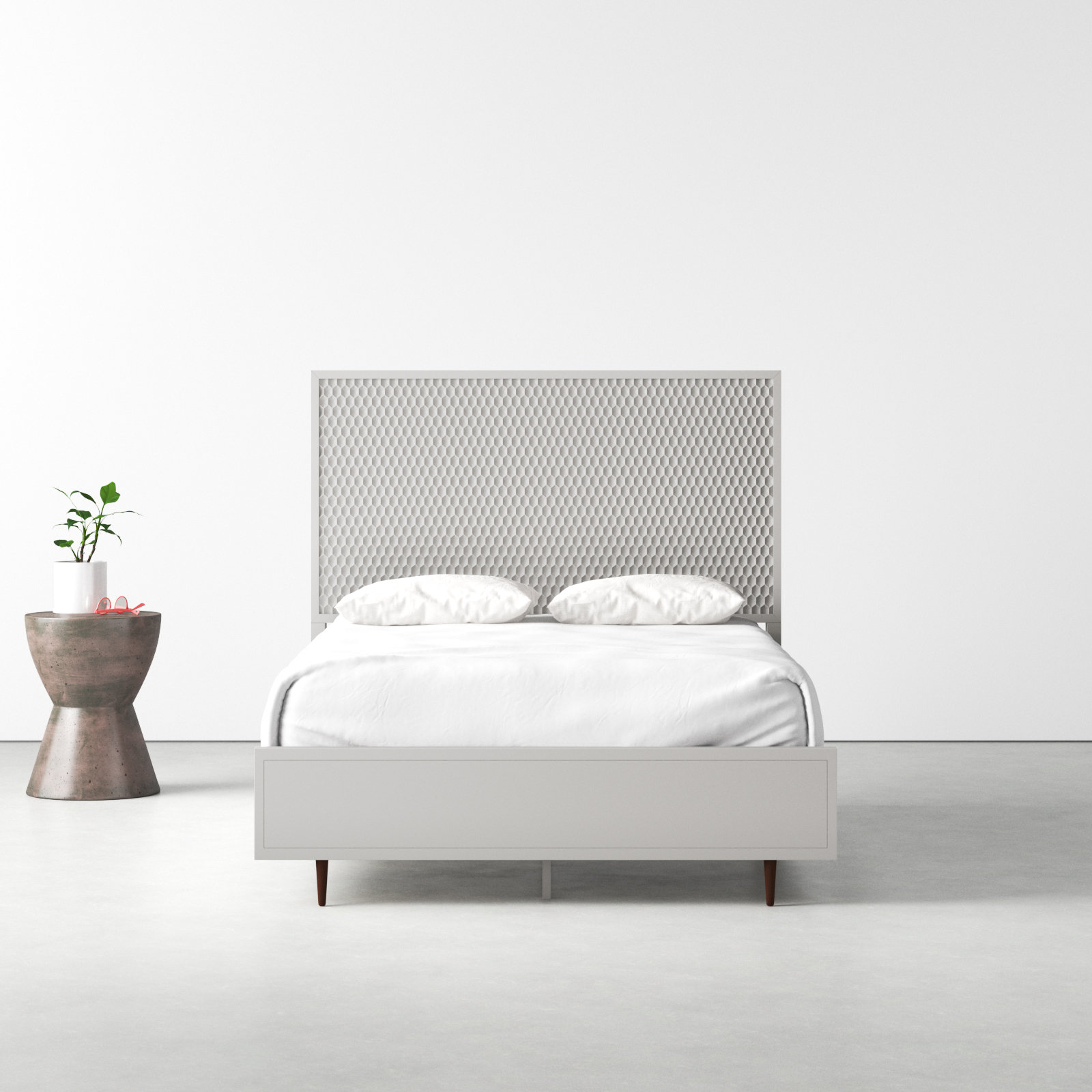 Capra Mahogany Bed, Standard King