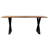 Kincy Solid Wood Top Metal Base Dining Table-860920053-860920048