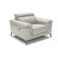 Fauteuil inclinable standard en cuir véritable de 50 po Philippa-66477589