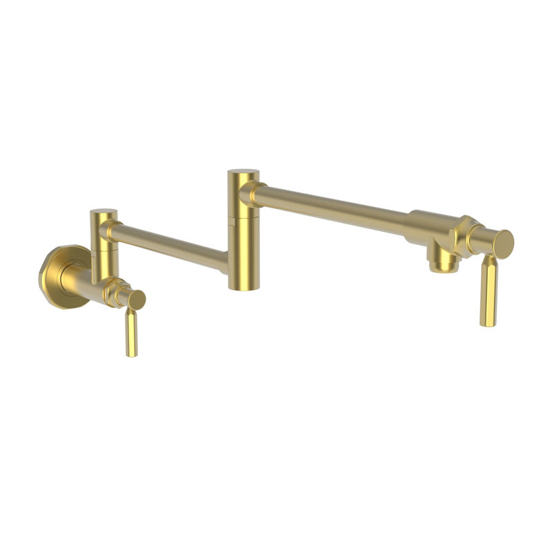 Heaney Wall Mount Pot Filler, Satin Gold (PVD)