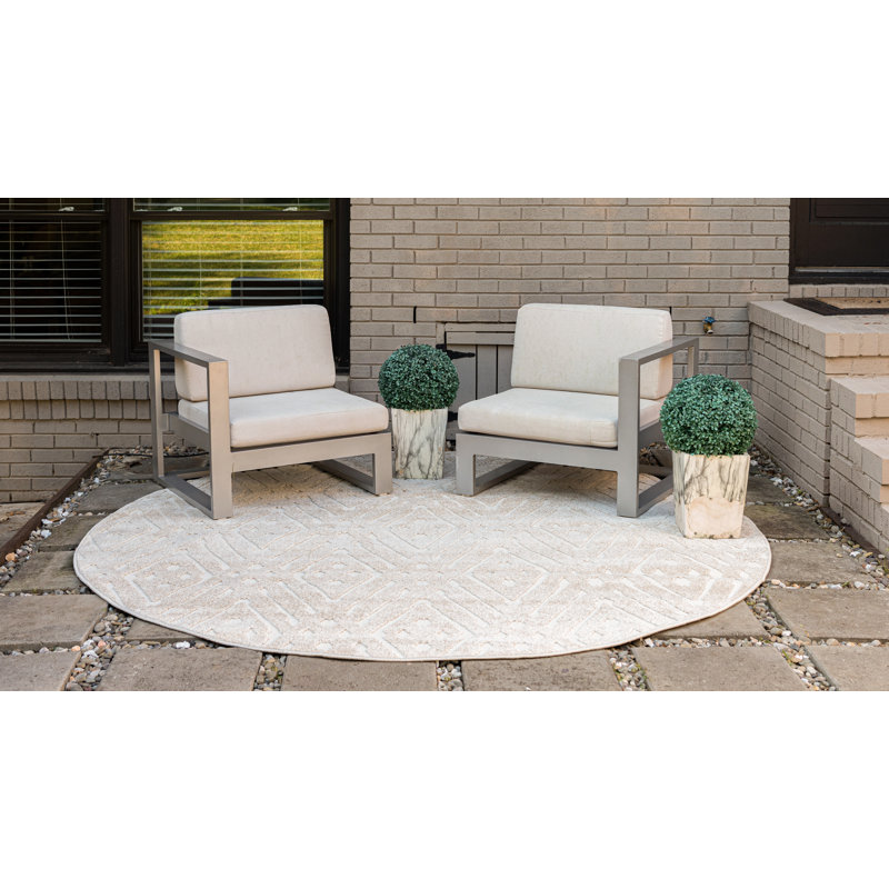 Sabrina Soto Ella Indoor/Outdoor Rug, Round 8'