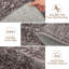 Tapis rétro brun à motif floral lavable et antidérapant pour le salon, la chambre, la salle à manger, la chambre d'enfant et l'entrée-129775629-129913289