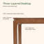 Bureau d'ordinateur 63 "