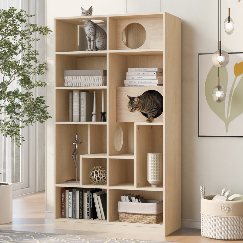 Cat Bookcase, Cat Litter Box Enclosure