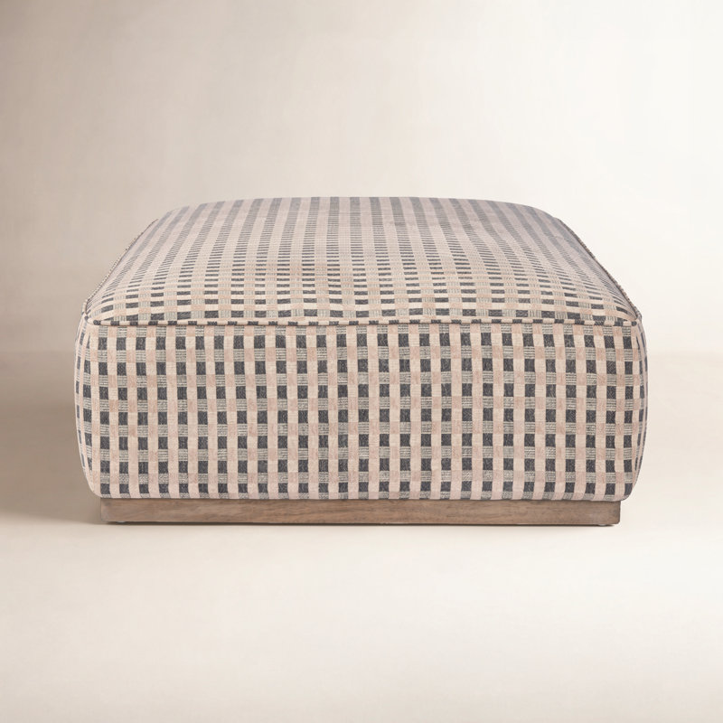 Audrianne Upholstered Ottoman, Palermo Butterscotch Genuine Leather