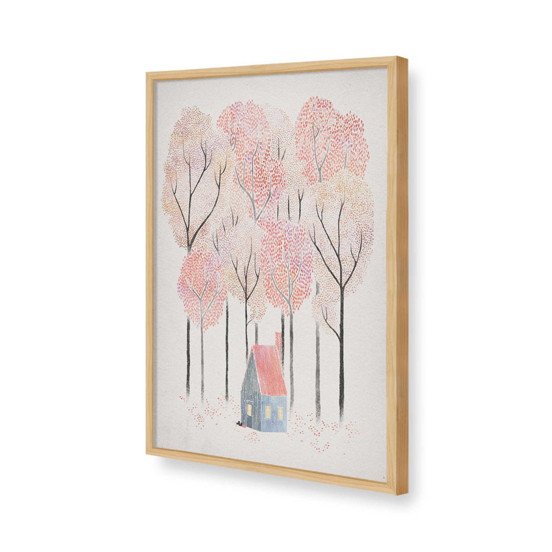 «Cabin In The Woods I» par David Fleck, reproduction d'art sur toile, Tanné, H 16 po x l 12 po