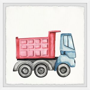 Kristi Construction Vehicles Framed Art