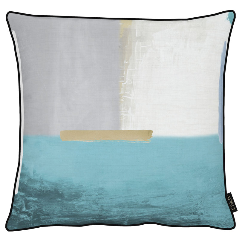 Abstract Square Cushion Cover, 49 x 49cm, Grey/Blue