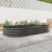 Oval Metal Raised Garden Bed, Black, 88.78"X43.88"X11.47", For Plants & Veggies, Strong Large Black Planter 88.99"X43.88"X11.47", Flowers, Rust- Material, Stable Planting Base-24183979-24183976