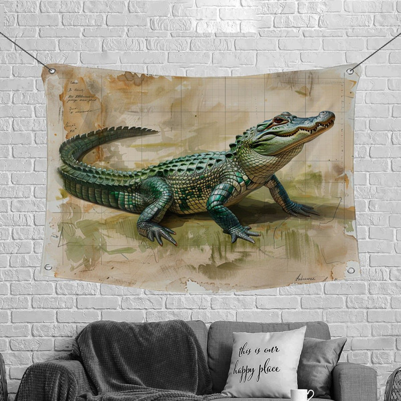 Tapisserie en microfibre, H 88 po x l 104 po