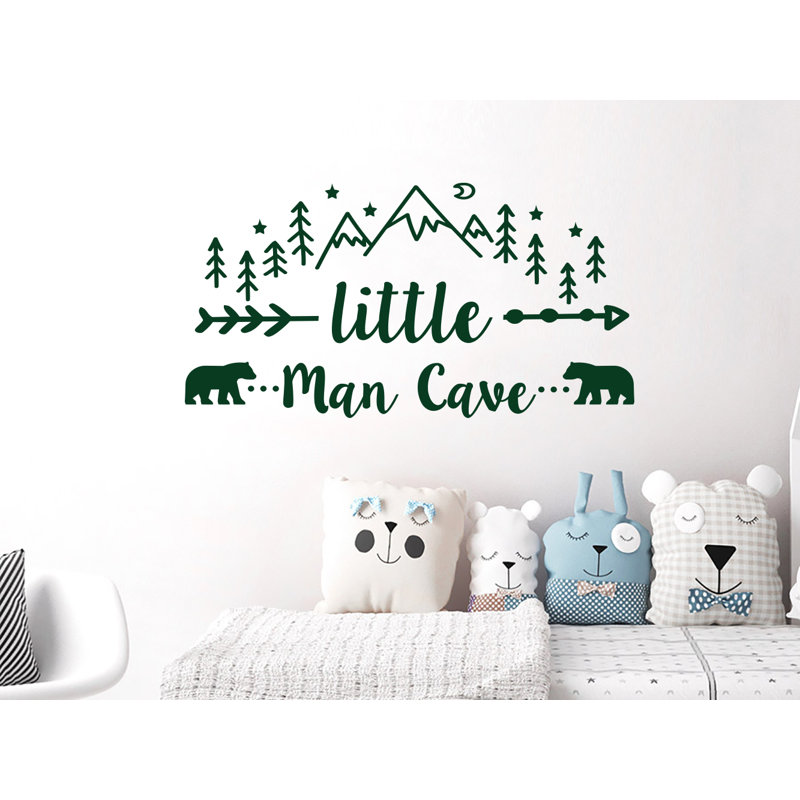 Décalcomanie murale Little Man Cave, Vert