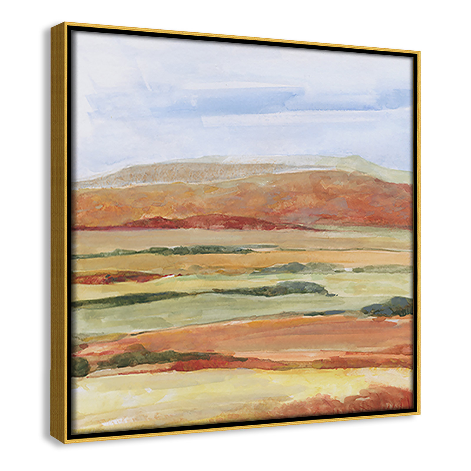 Damali "Sedona Magic" Print by Sally Swatland, 13.5" H x 13.5" W x 2" D, Gold