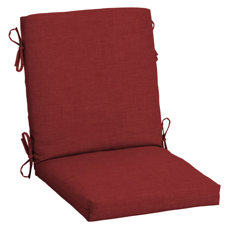 ARDEN Outdoor Lounge Chair 3.5" Cushion, 3.5" H x 18" W x 16.5" D, Ruby Leala