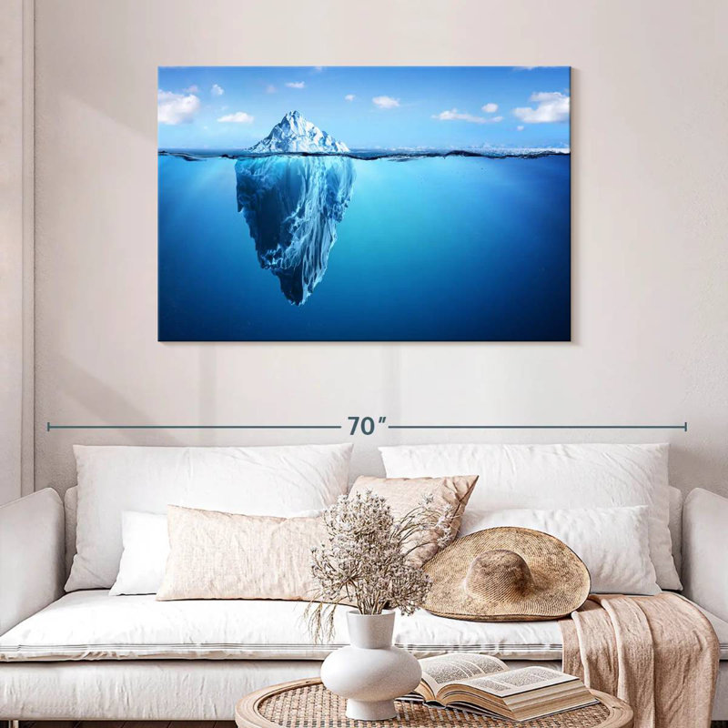 Iceberg submergé Alvord, H 30 po x l 45 po