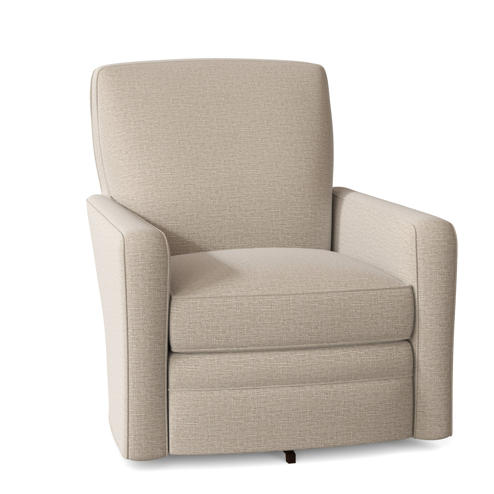 Idana Upholstered Swivel Armchair, Shambala 10 Beige Performance Chenille, Yes