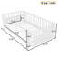 Lit double pour enfants avec rails de sécurité, structure en bois et en fer, lit plateforme basse pour garçons et filles (simple, blanc)-1051977786-1051977787