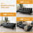 64'' Upholstered Convertible Sofa