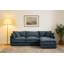 102" Modular L-Shaped Sectional Sofa, 3-Seater Cloud Couch With Ottoman-543000122