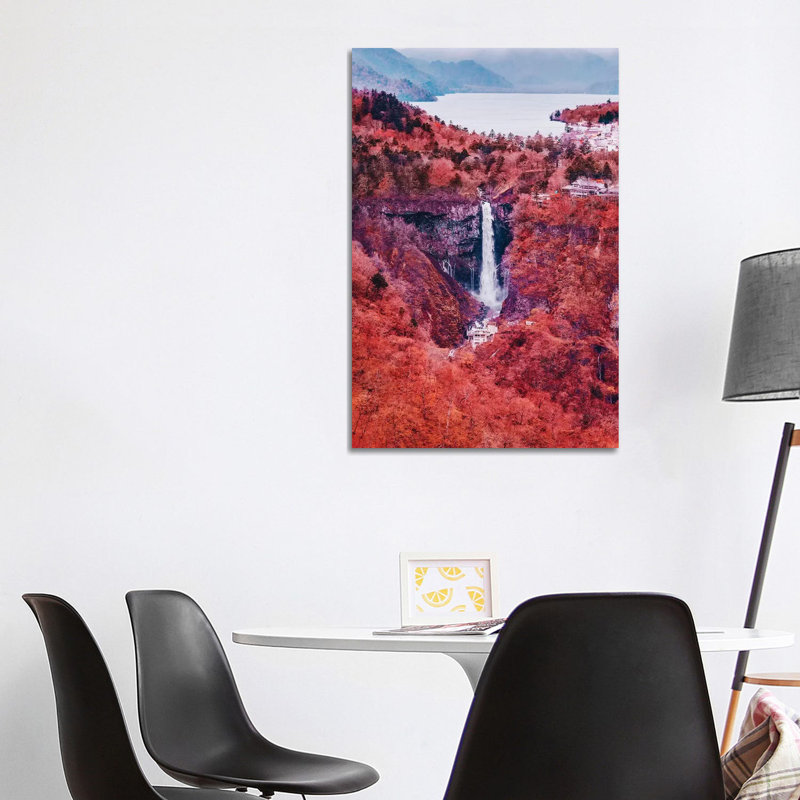 "Kegon Falls" par Hobopeeba-reproduction d’art, Pas de tapis, H 40 po x l 26 po x P 1,5 po, Toile tendue
