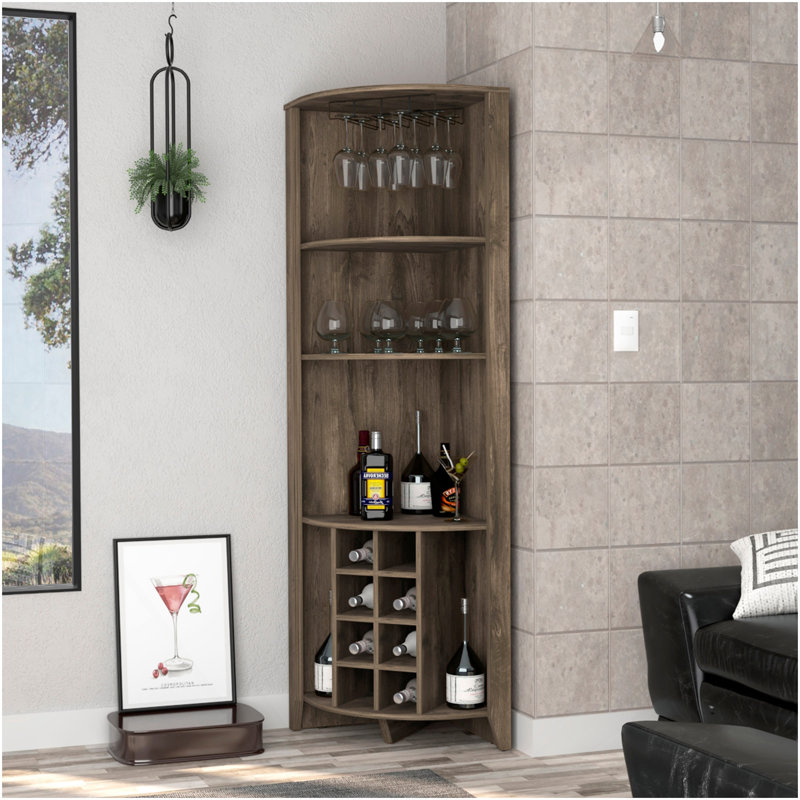 Armoire de coin Morgana, Brun