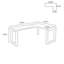 Bureau en coin en bois massif de couleur noyer en forme de L-872479652-872479656