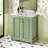 Bathroom Vanity with Ceramic Sink, Hidden Drawer