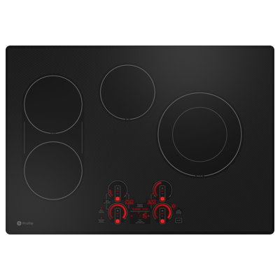 GE Profile 30" Black Smart Electric Cooktop