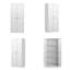 Garde-manger 61 po en métal blanc - tablettes réglables de 110 lb, assemblage sans outil