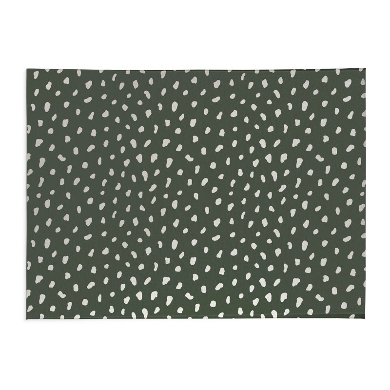 Paillasson Paint Drop, L 60 po x L 84 po, Vert