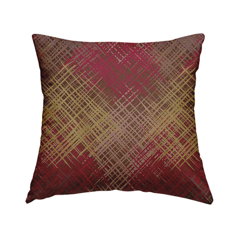 Heald Abstract Rectangular Cushion, 43cm H x 43cm W x 5cm D, Pink/Brown