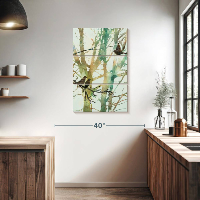 Harnek Botanical Birds I, 38" H x 24" W