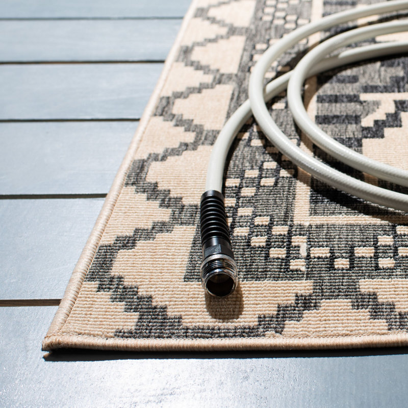 Northpoint Veranda Performance Southwestern Indoor/Outdoor Area Rug, Square 5'3"